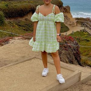 Green mini dress from Forever 21